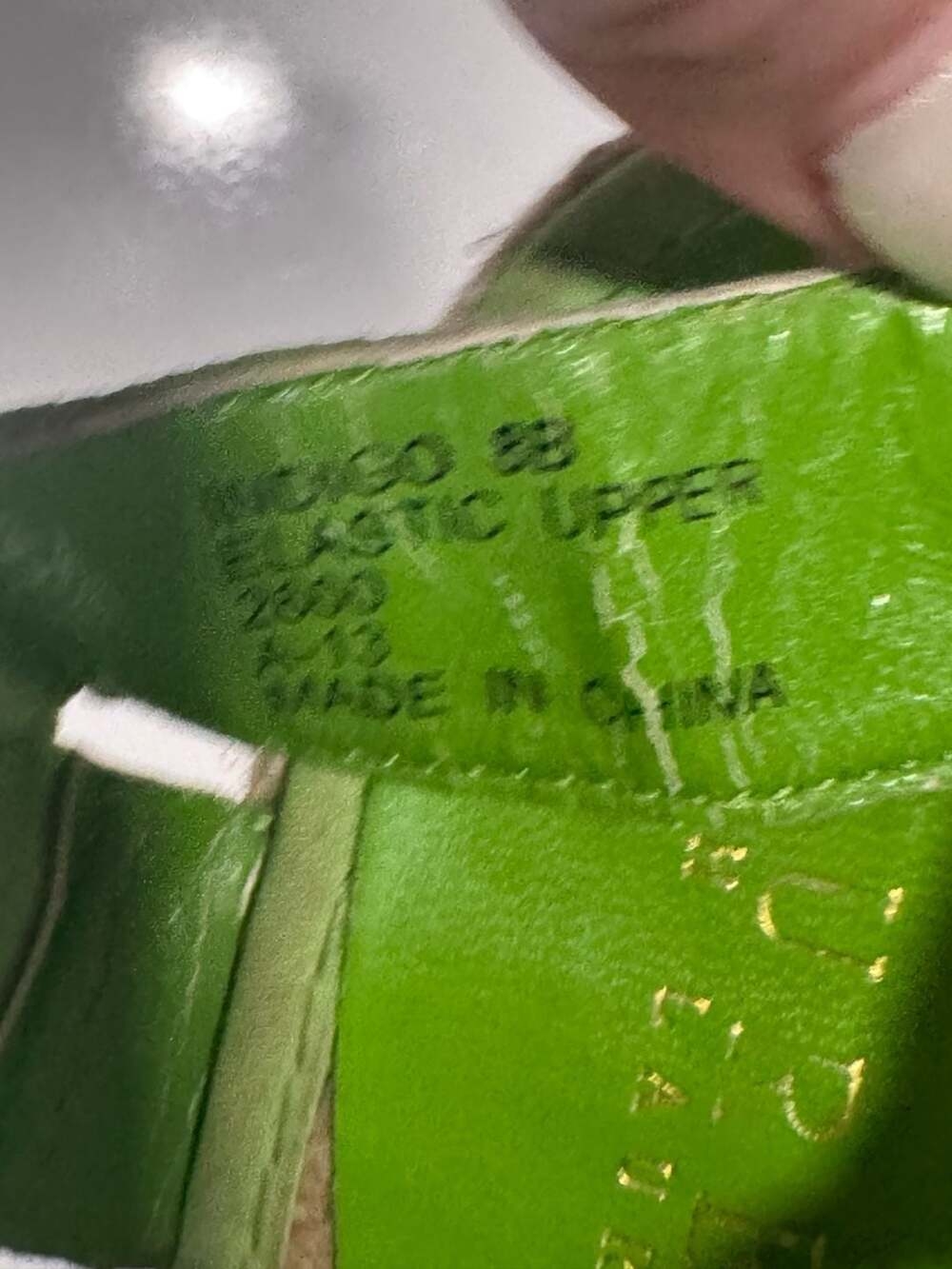 Lauren Ralph Lauren Indigo Lime Green Elastic Wedge Espadrille Sandals Size 8B - Picture 6 of 7